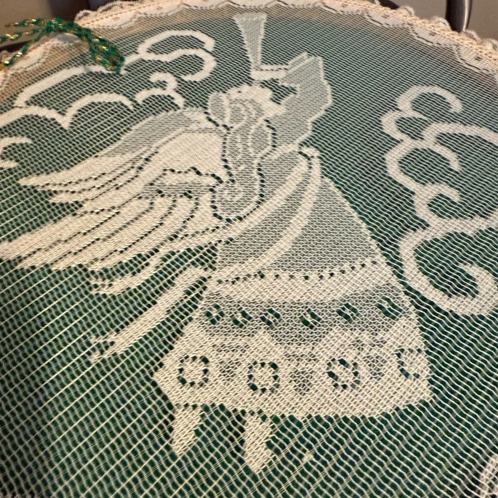 Angel Art Print with Lace Trim - Picture 5 of 6